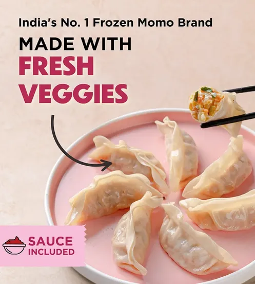 Prasuma Classic Veg Momos (Party Pack) | Online Vegetarian